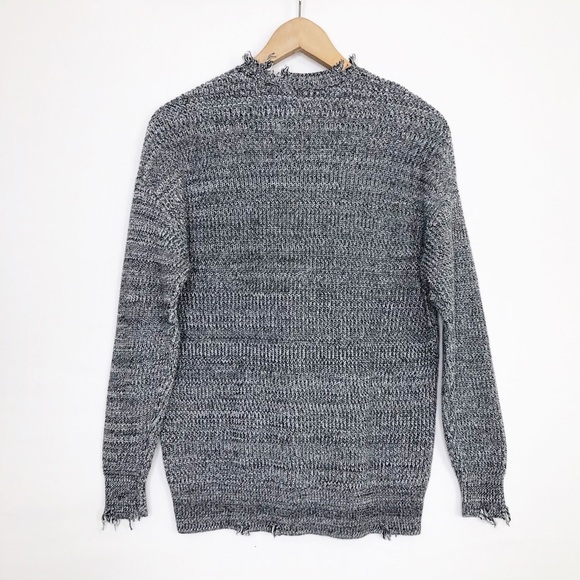 Pistola gray heathered distressed, crewneck sweater - Picture 2 of 10